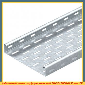 Кабельный лоток перфорированный 100х300х3000х1 мм IEK