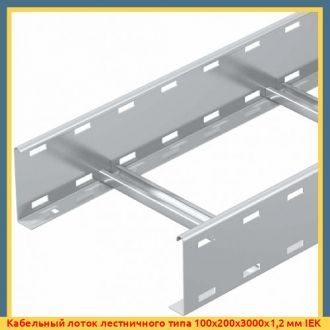 Кабельный лоток лестничного типа 100х200х3000х1,2 мм IEK