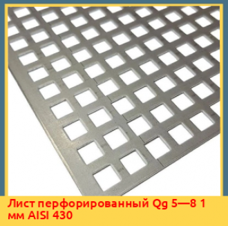 Лист перфорированный Qg 5—8 1 мм AISI 304