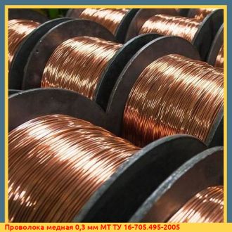 Проволока медная 0,3 мм ММ ТУ 16-705.495-2005