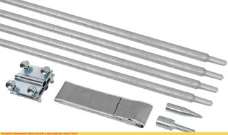 Комплект стержневого заземления 9 м, нержавеющая сталь (16 мм)